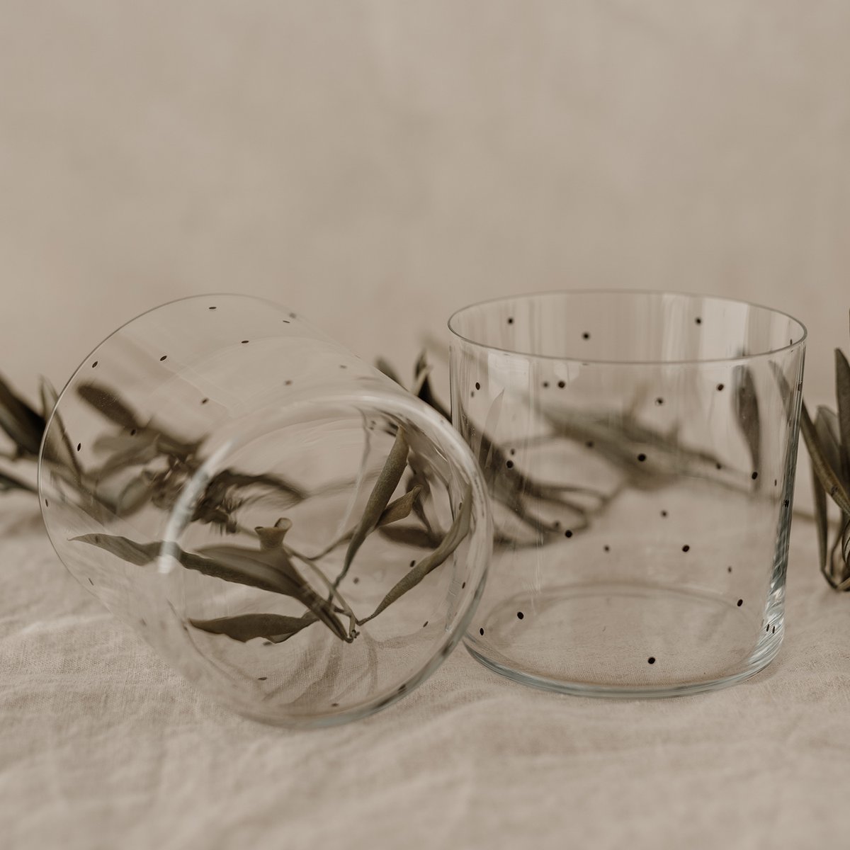 Drinkglas stippen set van 2