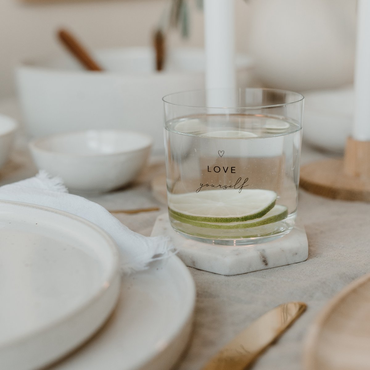 Drinkglas Selflove set van 2