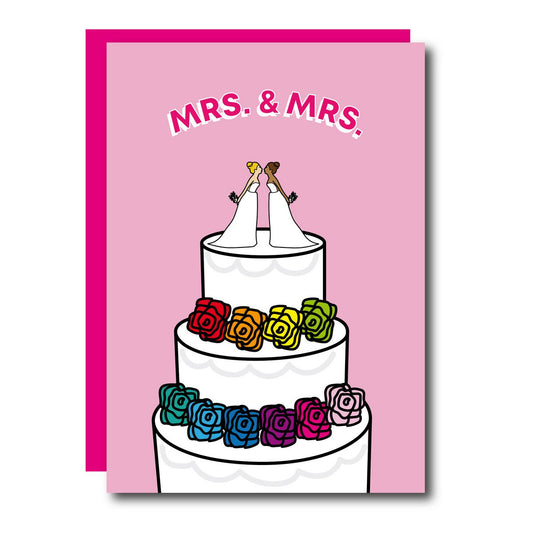 Mrs. & Mrs. Cake wenskaart